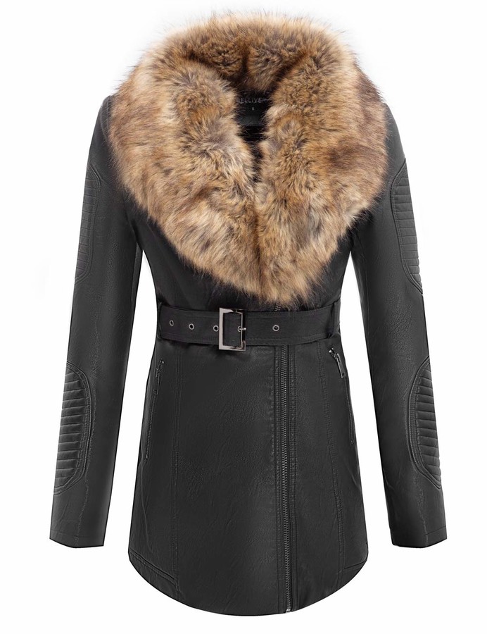 bellivera faux fur jacket