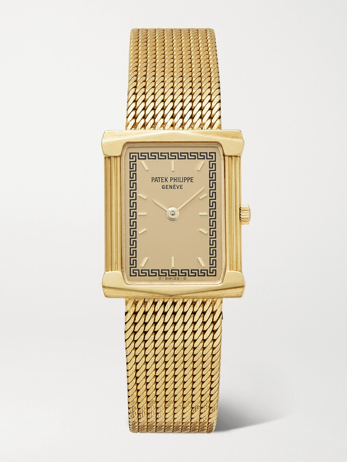 Stephanie Windsor Patek Philippe Vintage 1980s Les Grecques 24mm 18-karat Gold Watch - One size