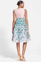 Thumbnail for your product : Lela Rose Flower Jacquard A-Line Dress