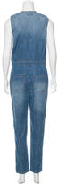 Thumbnail for your product : Current/Elliott Sleeveless Chambray Jumpsuit