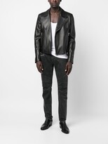 Thumbnail for your product : Balmain Zip-Up Leather Jacket