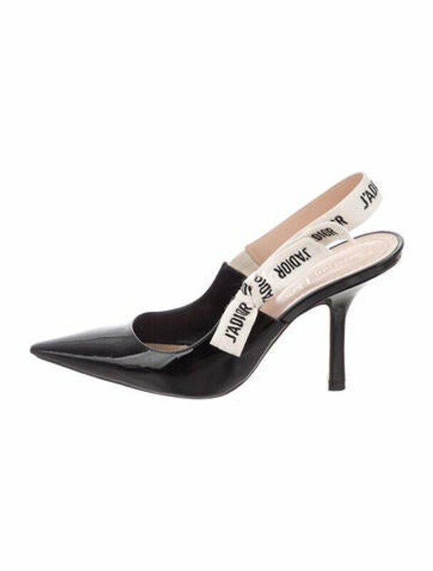 Christian Dior J'Adior Patent Leather Slingback Pumps Black ShopStyle