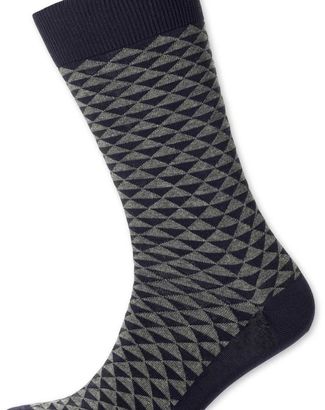 Charles Tyrwhitt Grey triangle socks