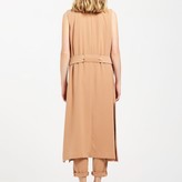 Thumbnail for your product : Paisie Sleeveless Draped Longline Jacket With Tie Belt