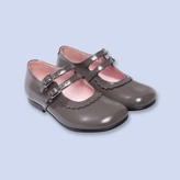 Thumbnail for your product : Jacadi Buffed leather mary janes
