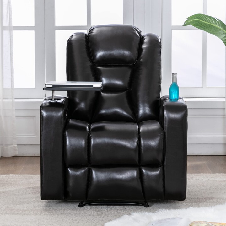 SIYAHOME Power Motion Recliner with USB Charging Port and 360° Swivel