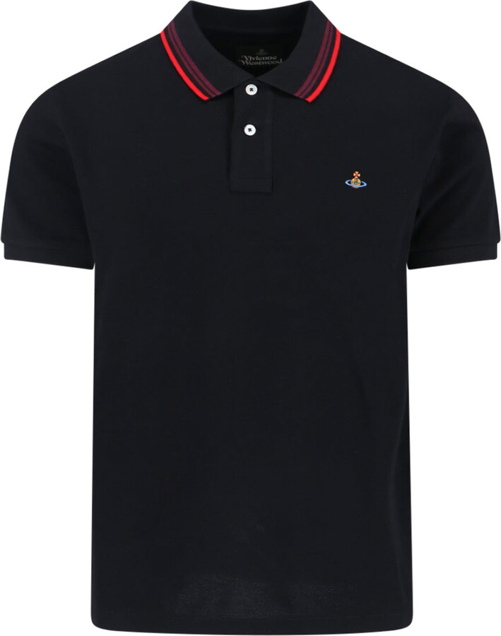 Vivienne Westwood 'Orb' Polo - White & Red