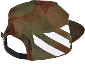 Off-White Camouflage Print Cap