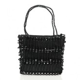 Thumbnail for your product : Swarovski excellent (EX Black Vertical Beaded Square Mini Evening Bag