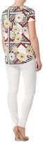 Thumbnail for your product : Biba V neck geo floral jersey tee