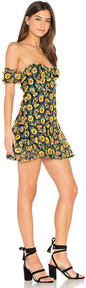 For Love & Lemons Amelia Strapless Mini Dress