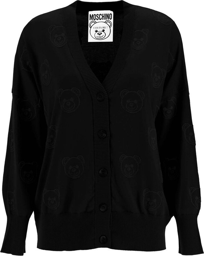 Moschino Teddy Bear Intarsia-Knitted Cardigan - ShopStyle