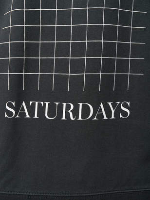 Saturdays NYC grid sweatshirt