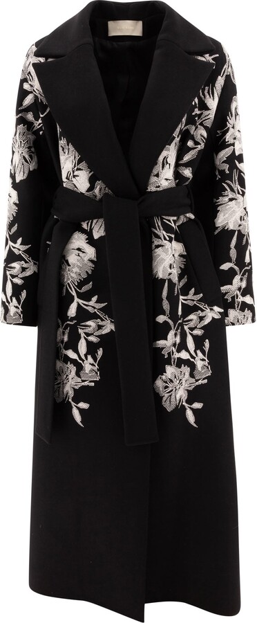Wool Embroidered Coat Coats