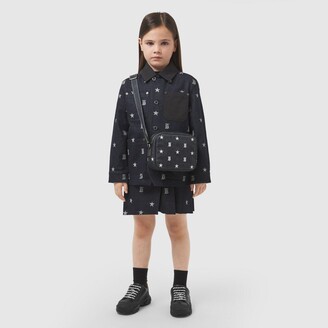 Burberry Childrens Star and Monogram Motif Japanese Denim Jacket