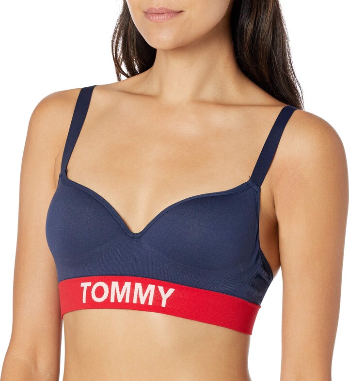Tommy Hilfiger Donna Colore-bloccata Lato Cravatta bikini Blu Navy Blazer 