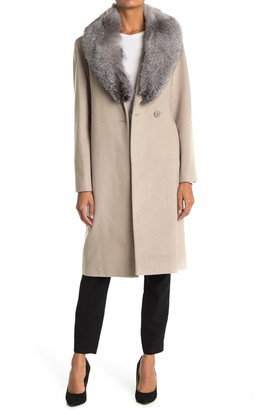oversized collar wrap coat
