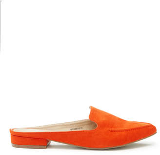 Tu Clothing Orange Pointed Sip On Loafer Mules
