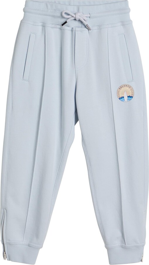 BRUNELLO CUCINELLI KIDS Techno Cotton Crête Surf Club Sweatpants
