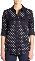 Thumbnail for your product : Tory Burch Cotton & Linen Finlay Shirt