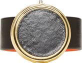 Thumbnail for your product : Toga Black Leather Compact Cuff
