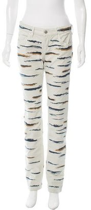 Isabel Marant Embroidered Straight-Leg Jeans w/ Tags