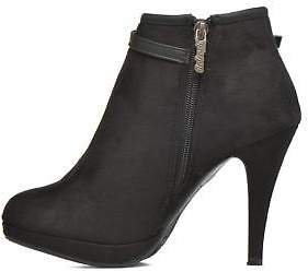Refresh Women's Alma-61122 Zip-up Ankle Boots in Black