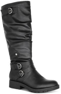 macys black riding boots