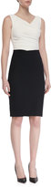 Thumbnail for your product : Talbot Runhof Colly Sleeveless Contrast Cocktail Dress, Black/White