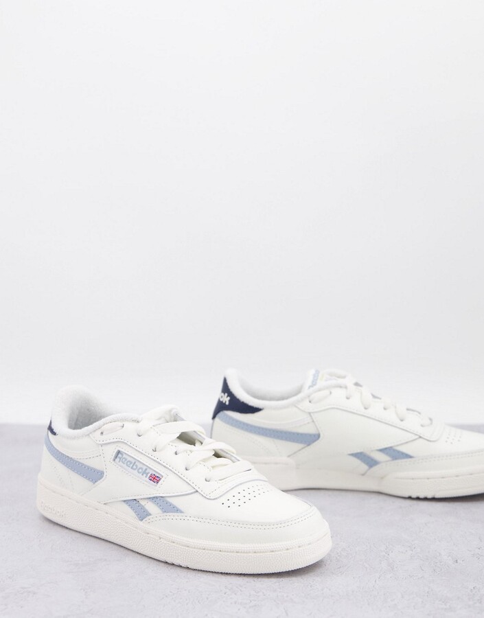 Reebok Club C Revenge sneakers in chalk and blue - ShopStyle
