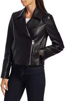 Thumbnail for your product : Theory Slim Moto Leather Jacket