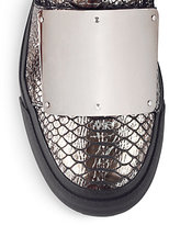Thumbnail for your product : Giuseppe Zanotti Snakeskin-Embossed High-Top Sneakers