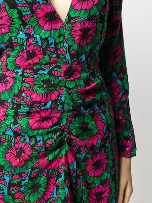 Rixo Floral Print Cut-Out Detail Dress