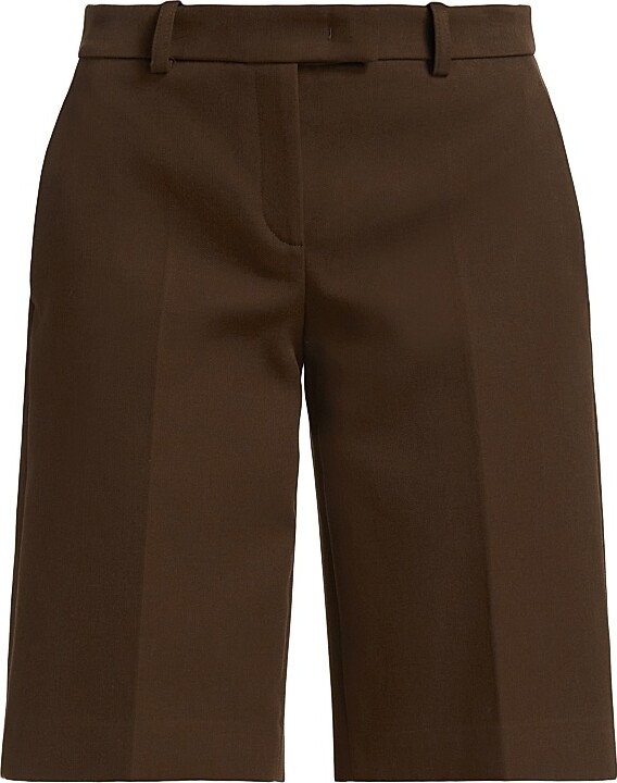 Michael Kors Collection Women's City Cotton-Blend Tailored Shorts - Java - Size 8