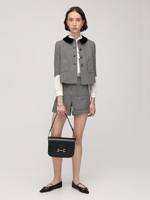 Gucci Wool Houndstooth Shorts