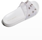 Thumbnail for your product : Sophia Webster Dina Crystal Star Transparent Slide Sandals