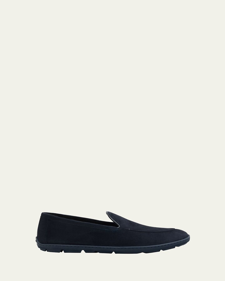 Giorgio Armani Men's Suede Sneaker Loafers