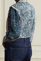 Thumbnail for your product : Ulla Johnson Nara Patchwork Printed Cotton-blend Voile Blouse - Blue