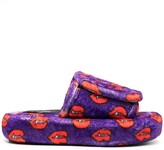 Thumbnail for your product : DUOltd Fangs Print Terry Slippers