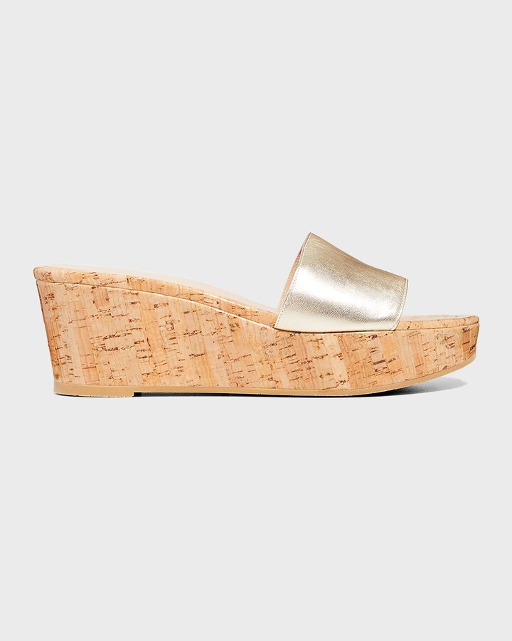 cork wedge platform sandals