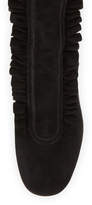 Thumbnail for your product : Laurence Dacade Patty Ruffled Suede Block-Heel Boot