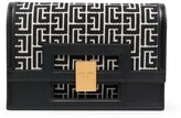 Thumbnail for your product : Balmain small 1945 Heritage monogram jacquard day pouch