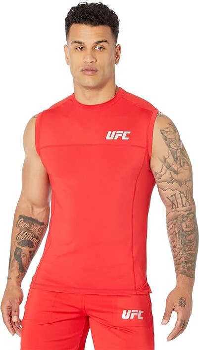 UFC Ultimate Fighting Sleeveless Crew Neck Tee (Red) Men's Clothing -  ShopStyle T-shirts