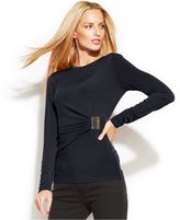 Thumbnail for your product : MICHAEL Michael Kors Draped Buckle Top