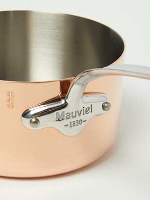 Mauviel M'150S Copper Saucepan with Lid, Stainless Steel Handle, 1.9QT
