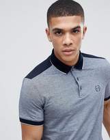 Thumbnail for your product : Armani Exchange Slim Fit Tipped Collar Marl Block Polo In Navy