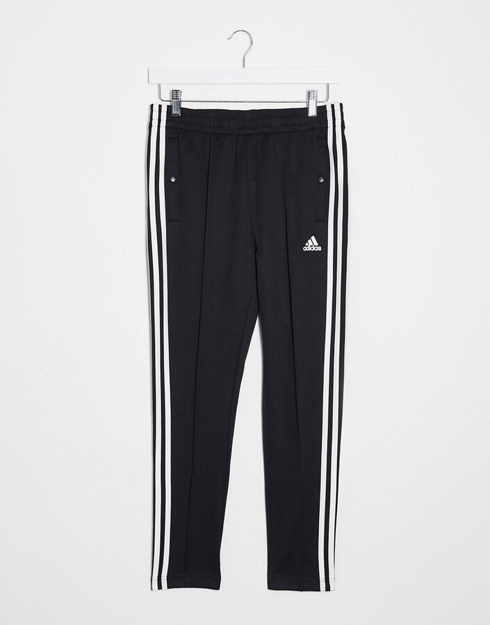 adidas three stripe poly closed hem pants ladies