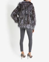 Thumbnail for your product : Adrienne Landau Silver Fox Fur Hooded Jacket