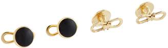 Tom Ford Onyx and Gold Disc Studs (Set of 4)