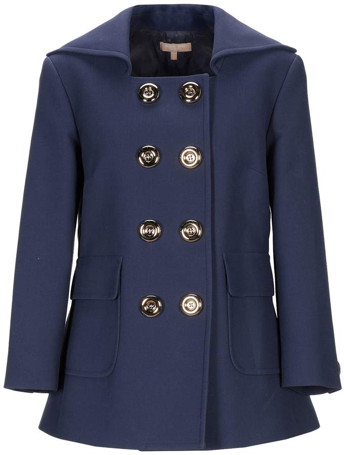 michael kors coats blue